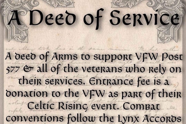 Foot Combat: Tulsa Deed of Service - 15 April